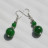 Boucles d'oreilles tibétaines en jade