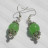 Boucles d'oreilles tibétaines en jade clair