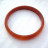 Bracelet bangle en agate rouge orangée