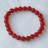 Bracelet agate avec perles fines rouges