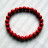 Bracelet corail rouge avec perles fines