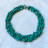 Collier baroque en turquoise