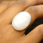 Bague en quartz rose