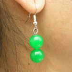 Boucles d'oreilles en jade