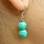 Boucles d'oreilles en turquoise