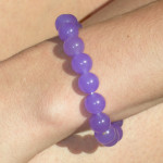 Bracelet agate couleur lavande