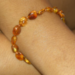 Bracelet ambre miel