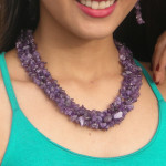 Collier baroque en améthyste