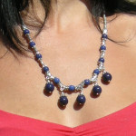 Collier tibétain en lapis lazuli