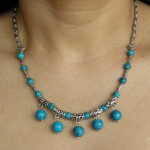 Collier tibétain en turquoise